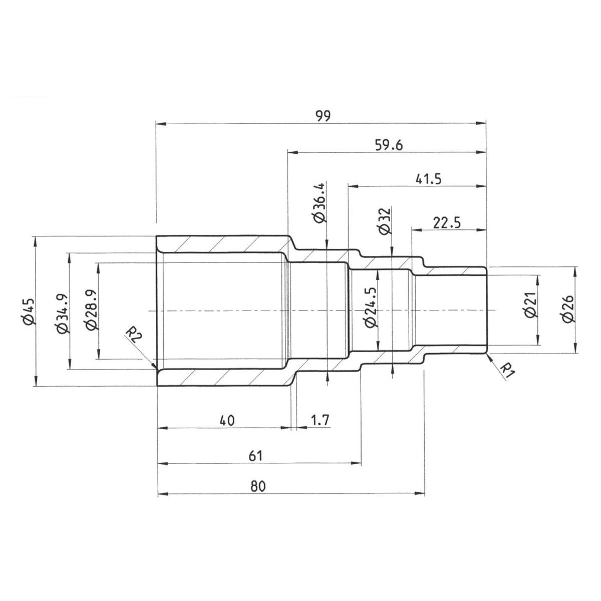 Cleancraft Universaladapter  Ø 36/32/26, antistatisch