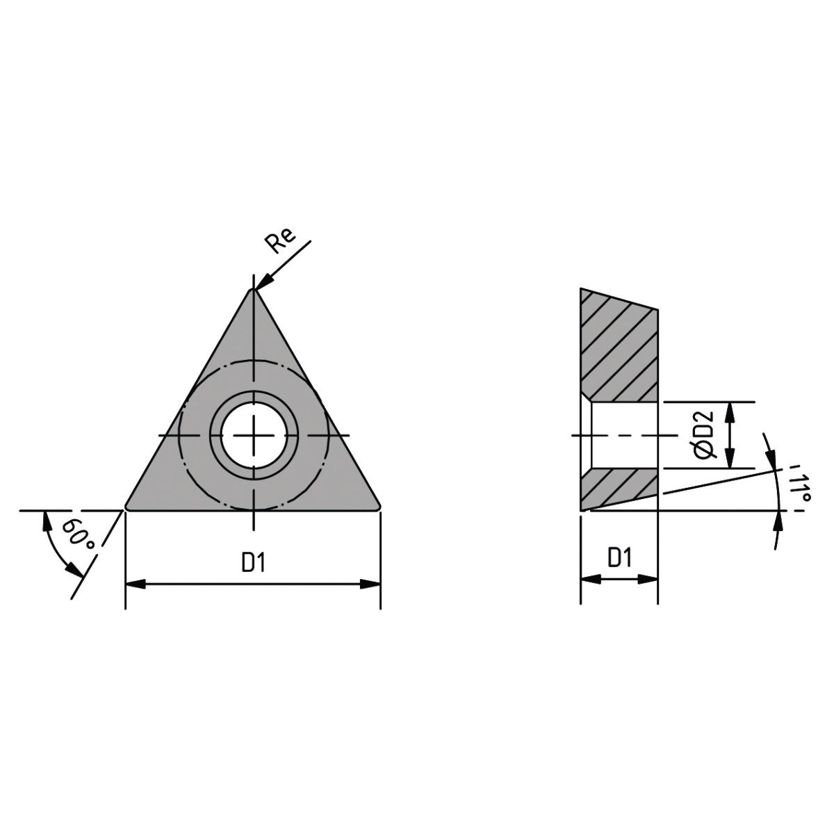 Optimum Wendeplattensatz  EH10 Alu (blaue Banderole) (Bohrstange Nr. 1-4)