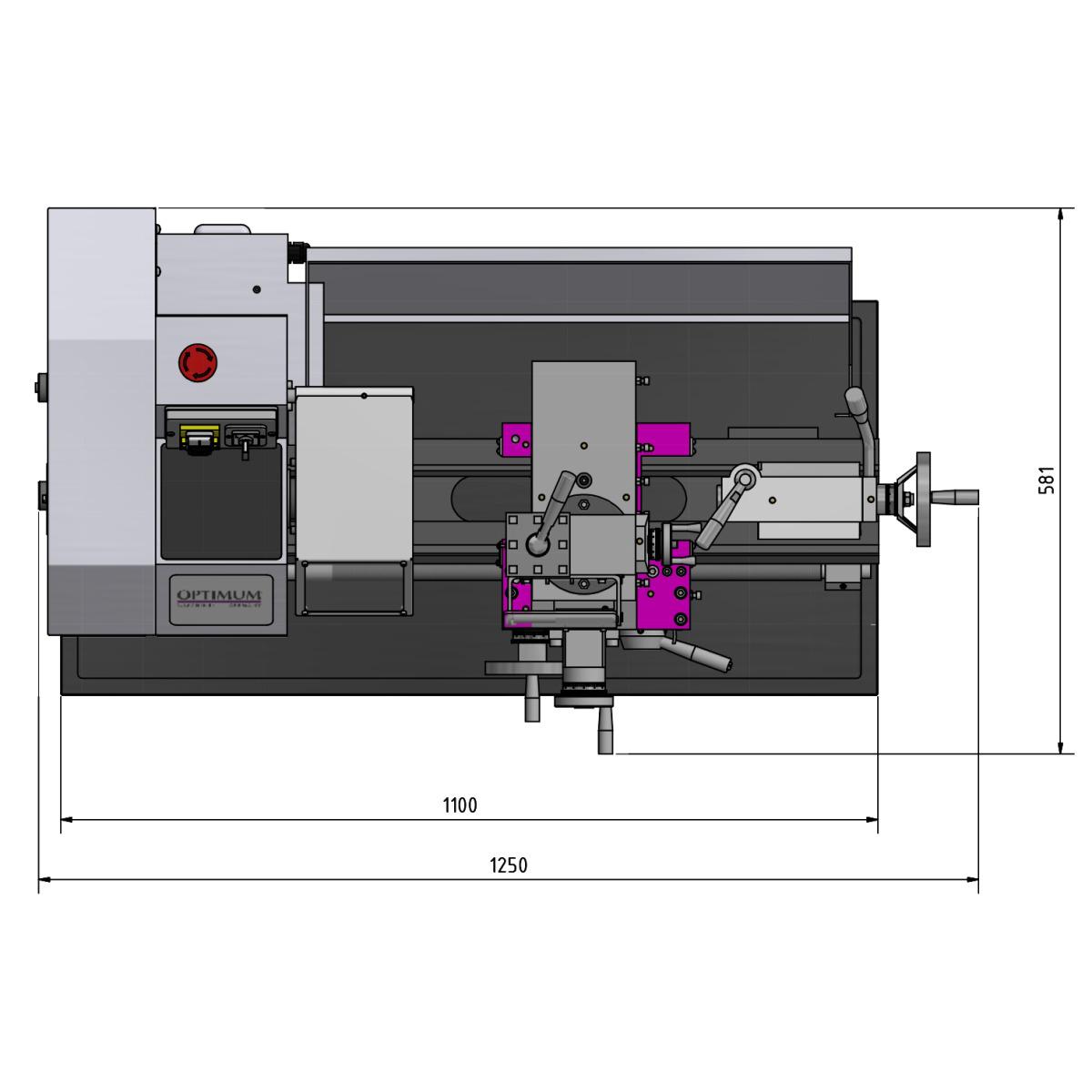 Optimum Drehmaschine OPTIturn TU 2406V