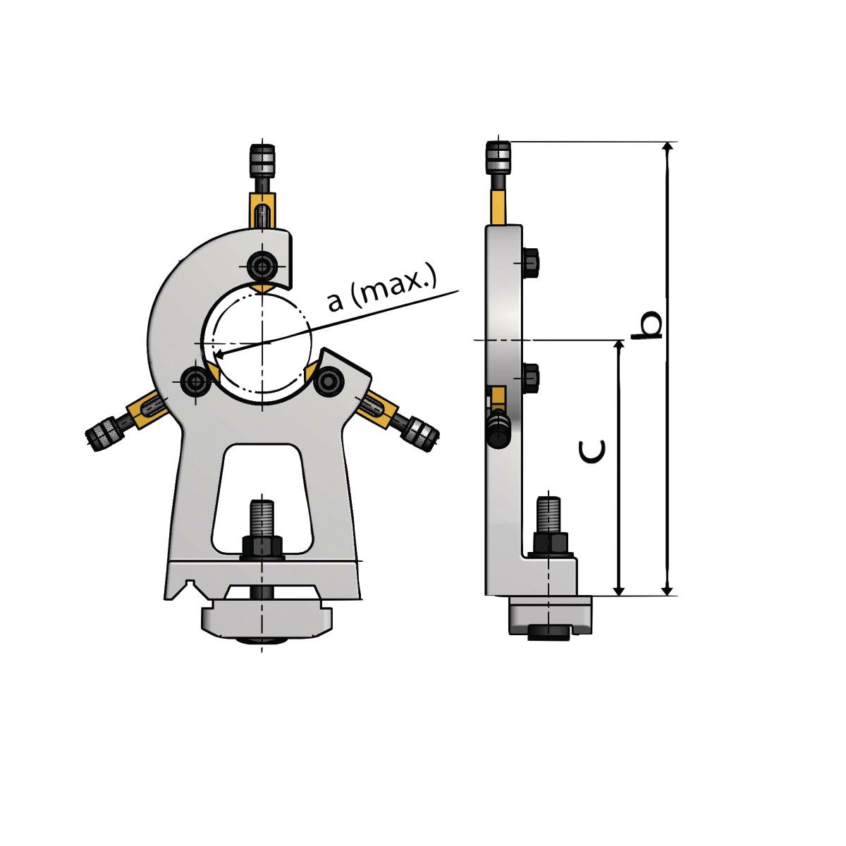 Optimum Feststehende Lünette  für TU 2506 / TU 2506V