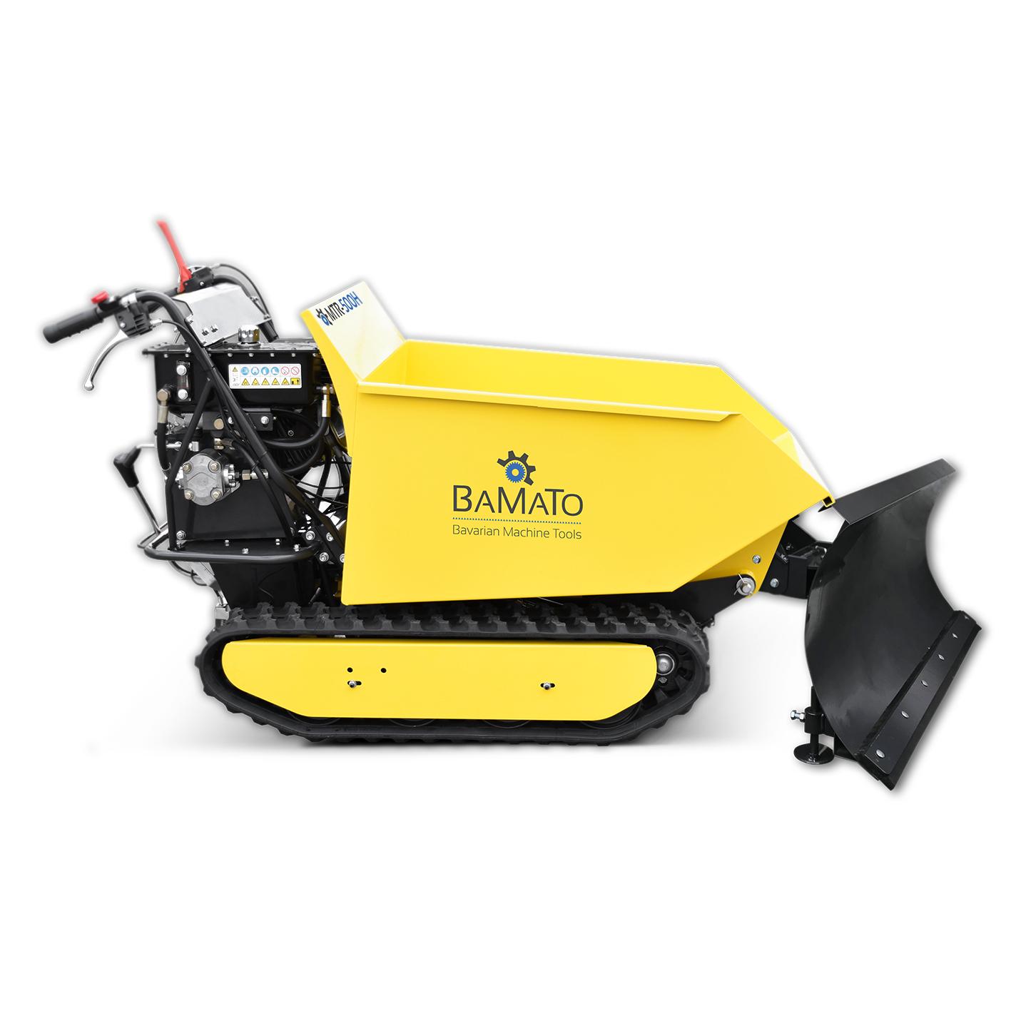 BAMATO Mini Raupendumper MTR-500H mit Kipphydraulik und Schneeschild