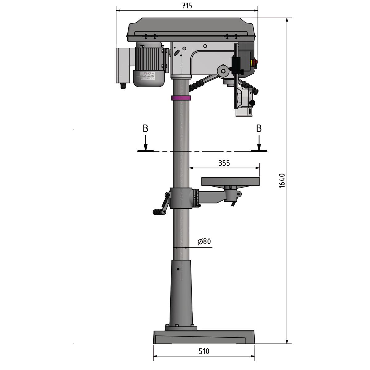 Optimum Säulenbohrmaschine OPTIdrill D 26Pro