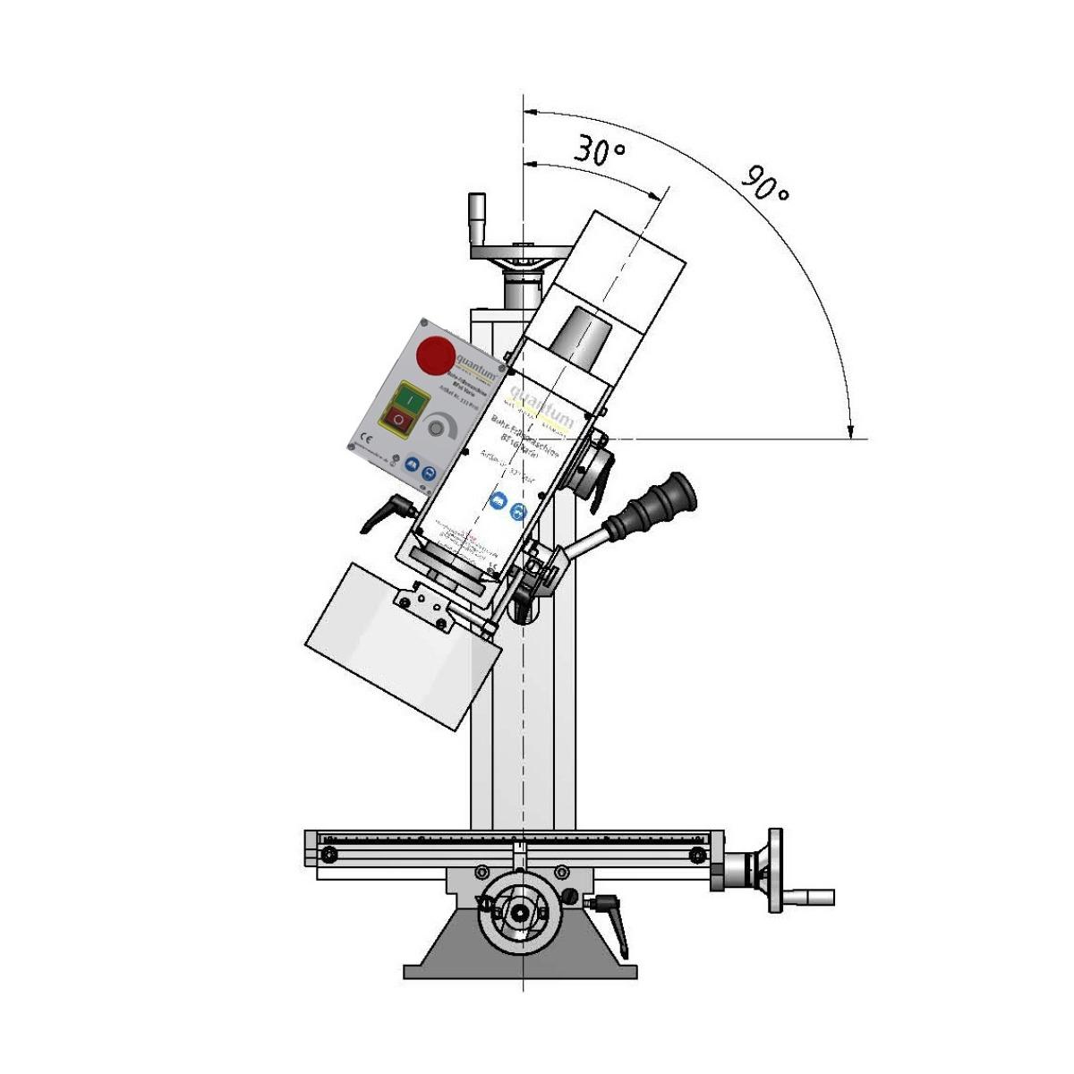 Optimum Bohr-Fräsmaschine OPTImill BF 16Vario