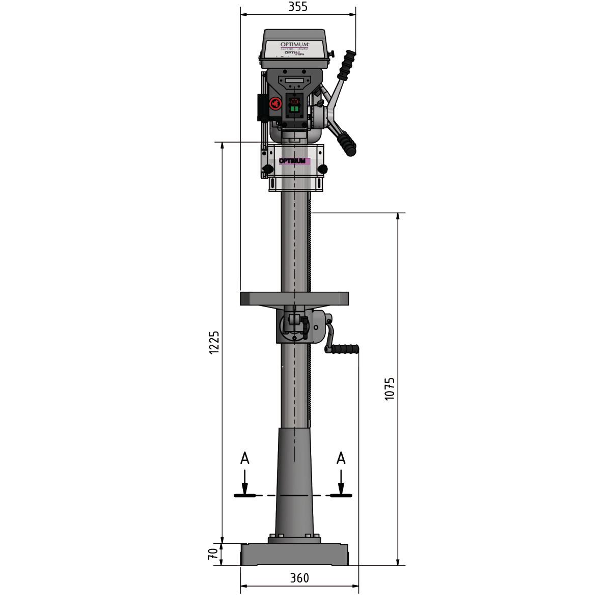 Optimum Säulenbohrmaschine OPTIdrill D 26Pro