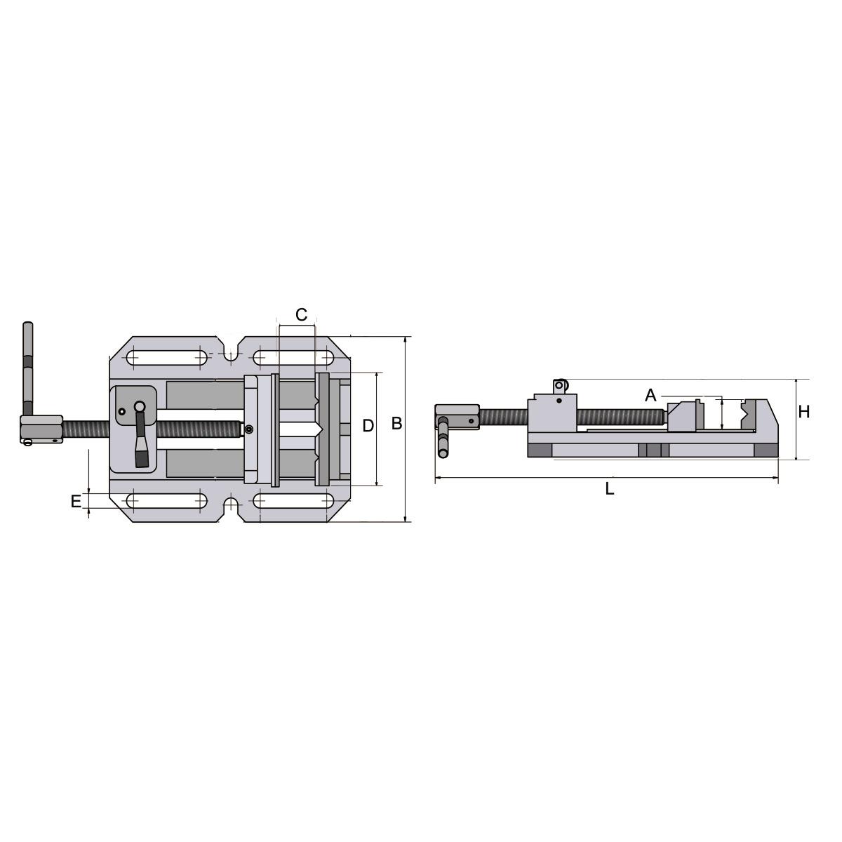 Optimum Maschinenschraubstock  BSI-Q 100